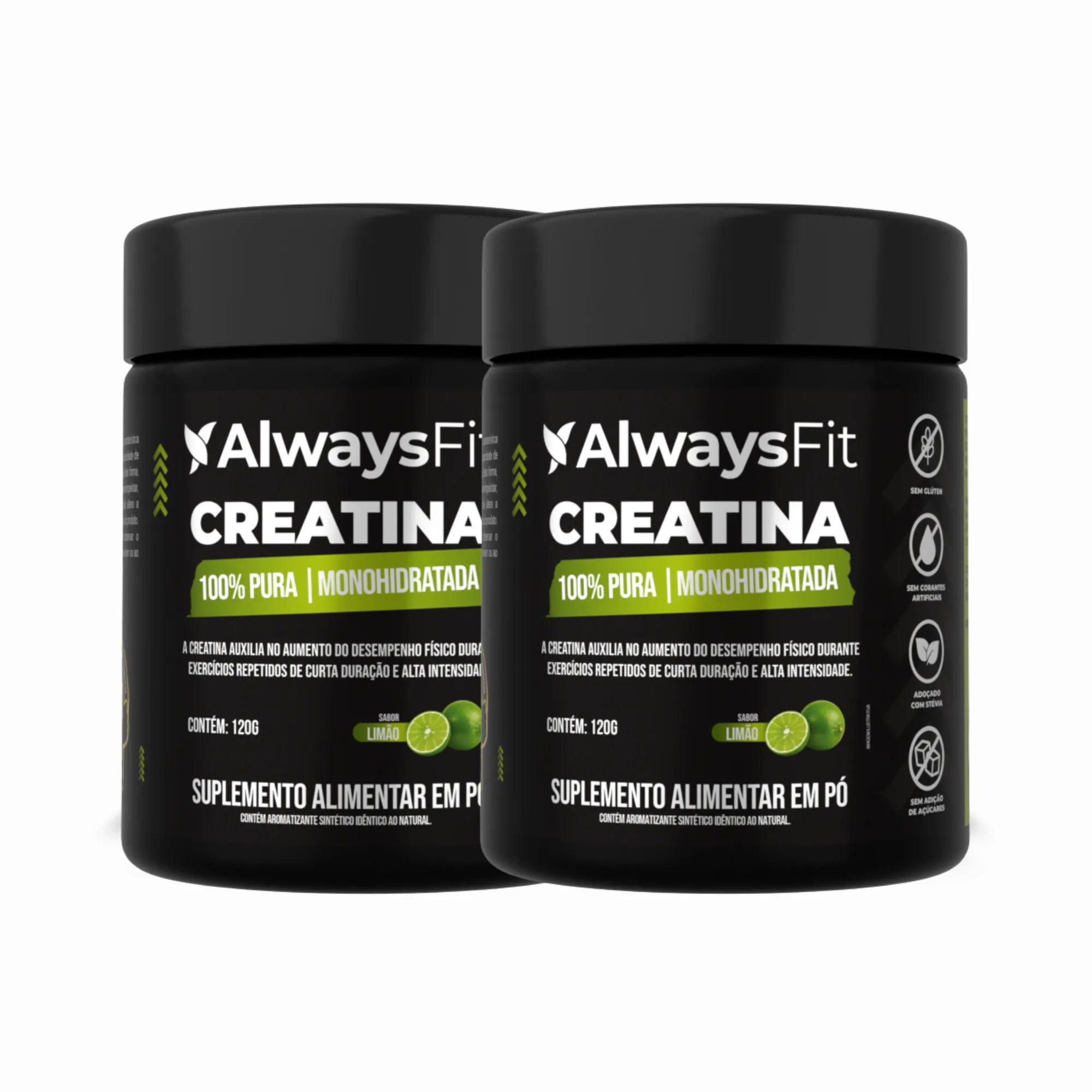 Creatina Monohidratada 100% Pura – Sabor Limão | 120g